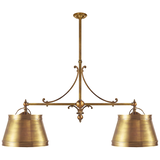 Chapman & Myers Sloane Street Shop Light Medium Linear Chandelier