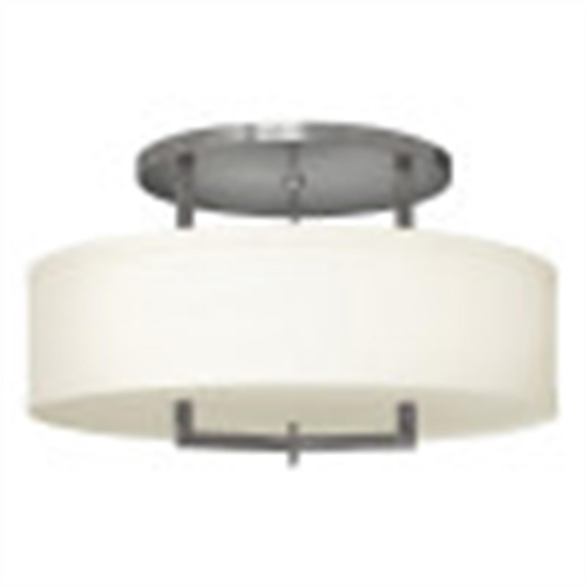 Hampton 26 Inch 3 Light Semi Flush Mount