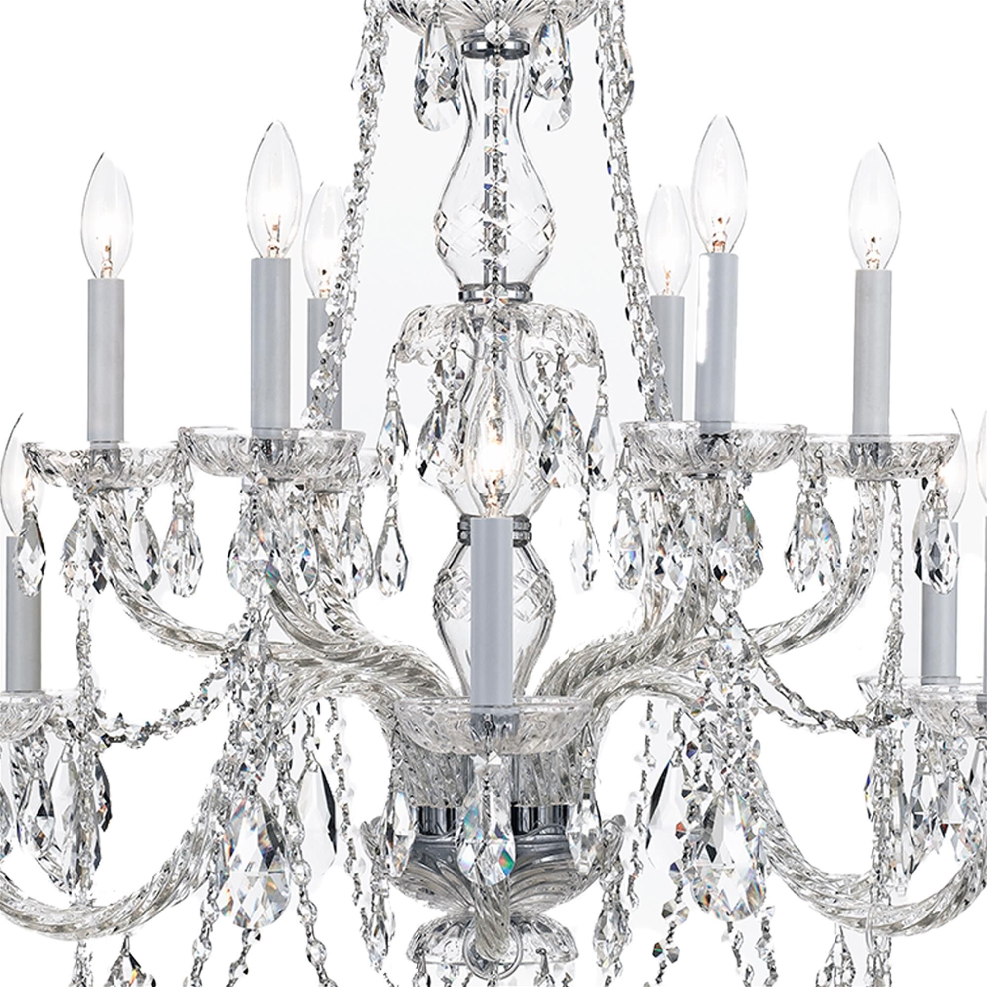 Traditional Crystal 31 Inch Chandelier
