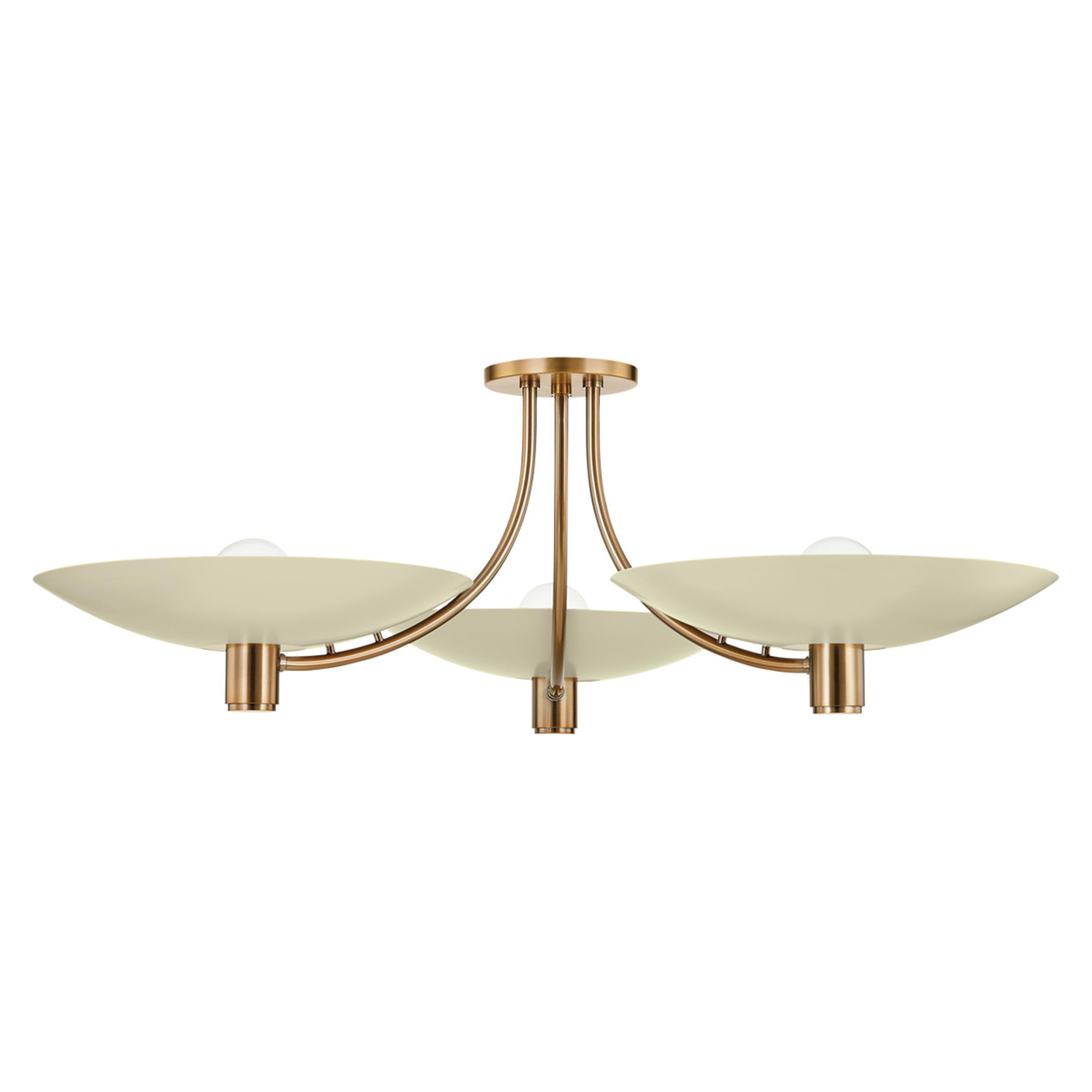Wolfe 40 Inch 6 Light Semi Flush Mount