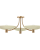 Wolfe 40 Inch 6 Light Semi Flush Mount