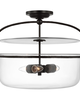 Chapman & Myers Lorford 20 Inch 3 Light Semi Flush Mount