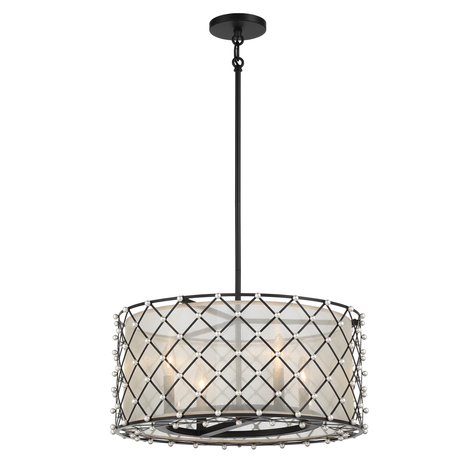 Sheer Elegance 21 Inch Pendant Light