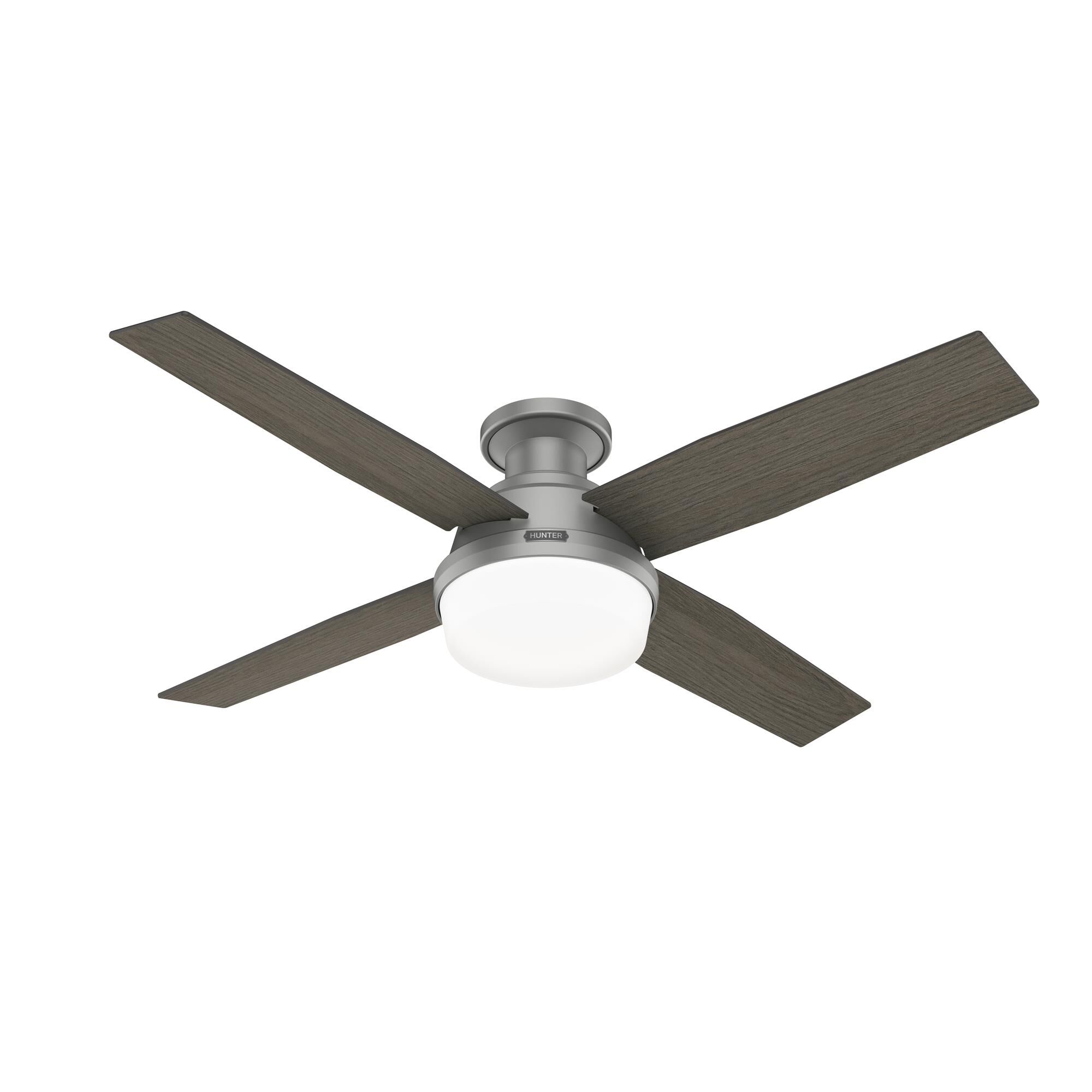 Dempsey 52 Inch Flush Mount Fan with Light Kit