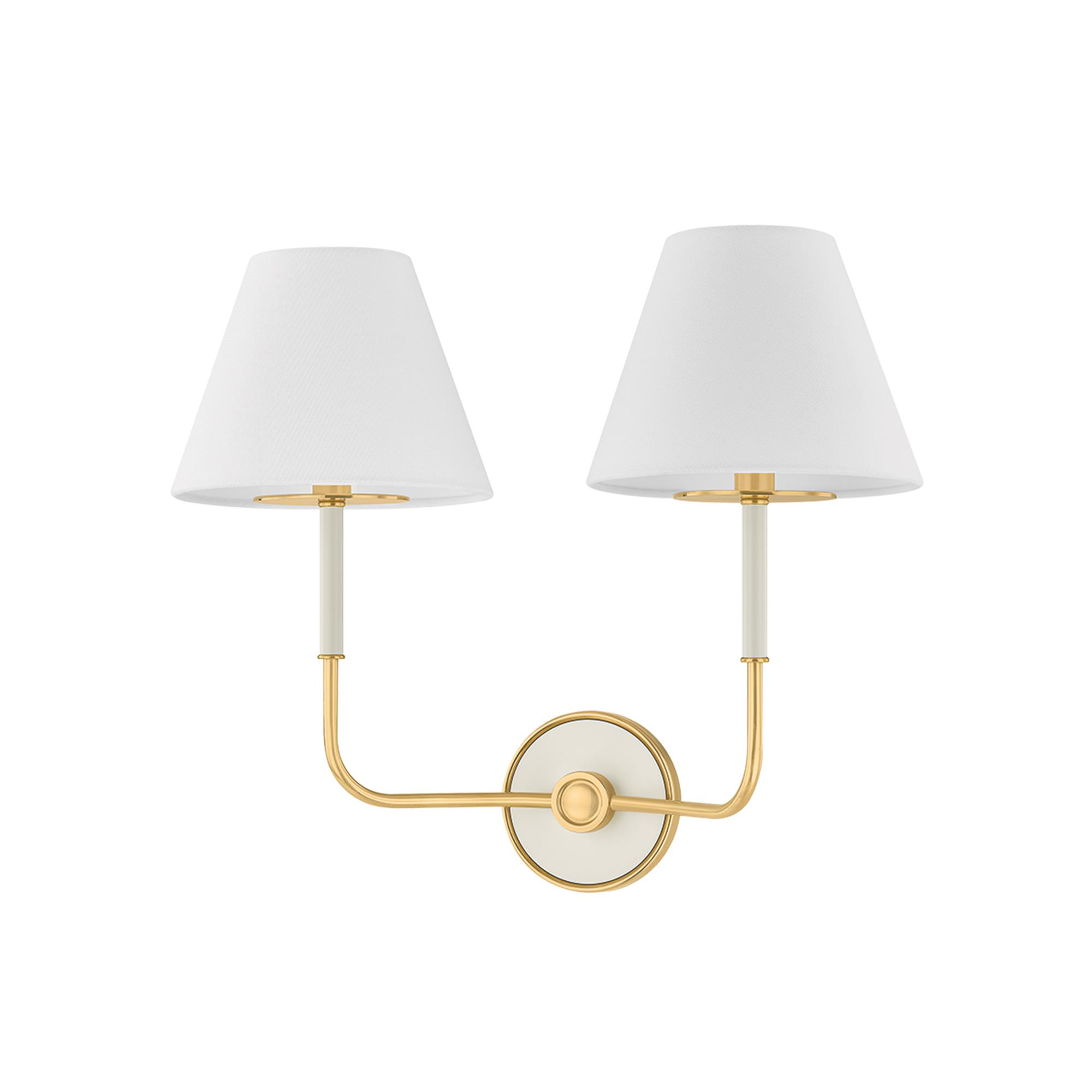 Mark D. Sikes Wedgewood 19 Inch 2 Light Wall Sconce
