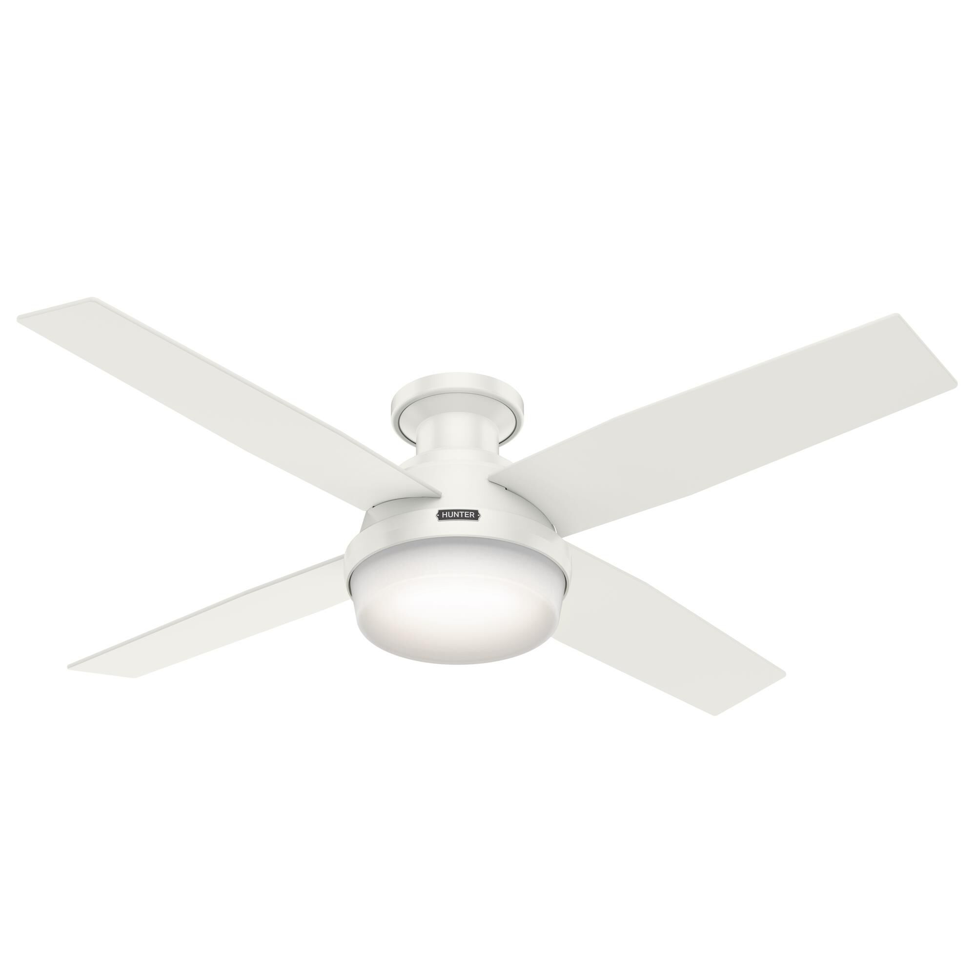 Dempsey 52 Inch Flush Mount Fan with Light Kit