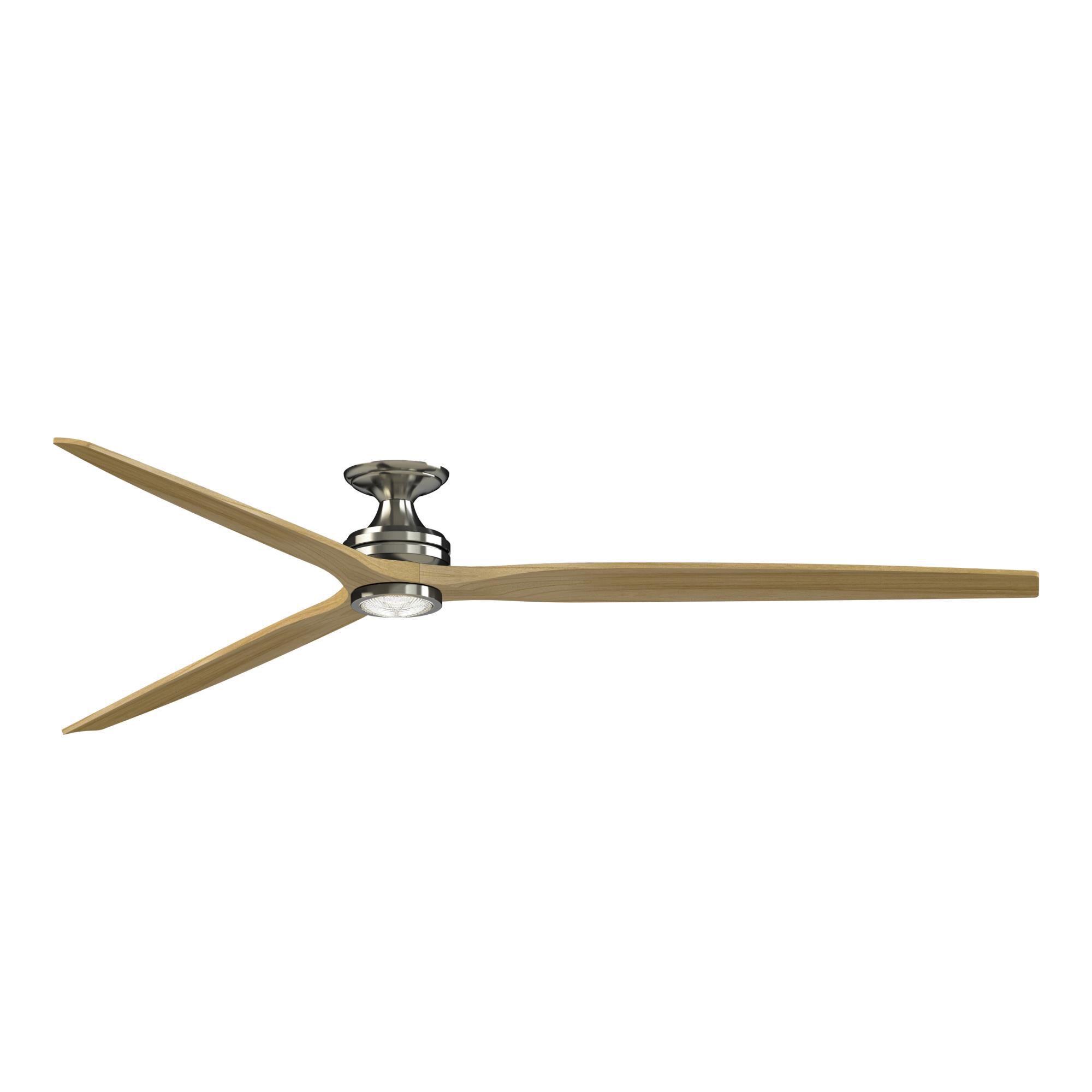Spitfire 96 Inch Flush Mount Fan with Light Kit