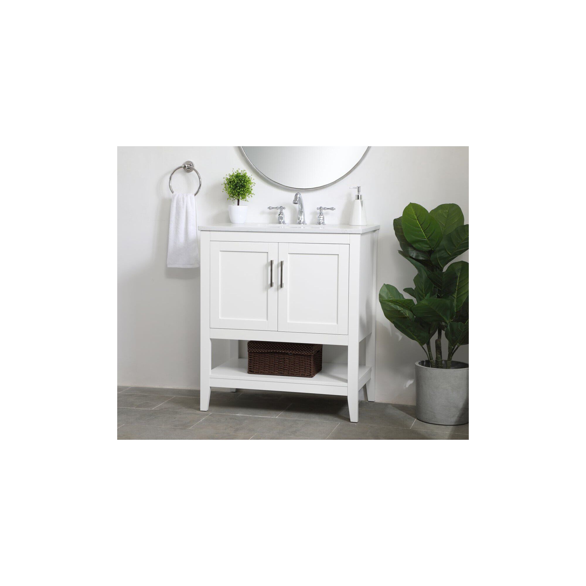 Aubrey 30 Inch Bath Vanity Cabinet
