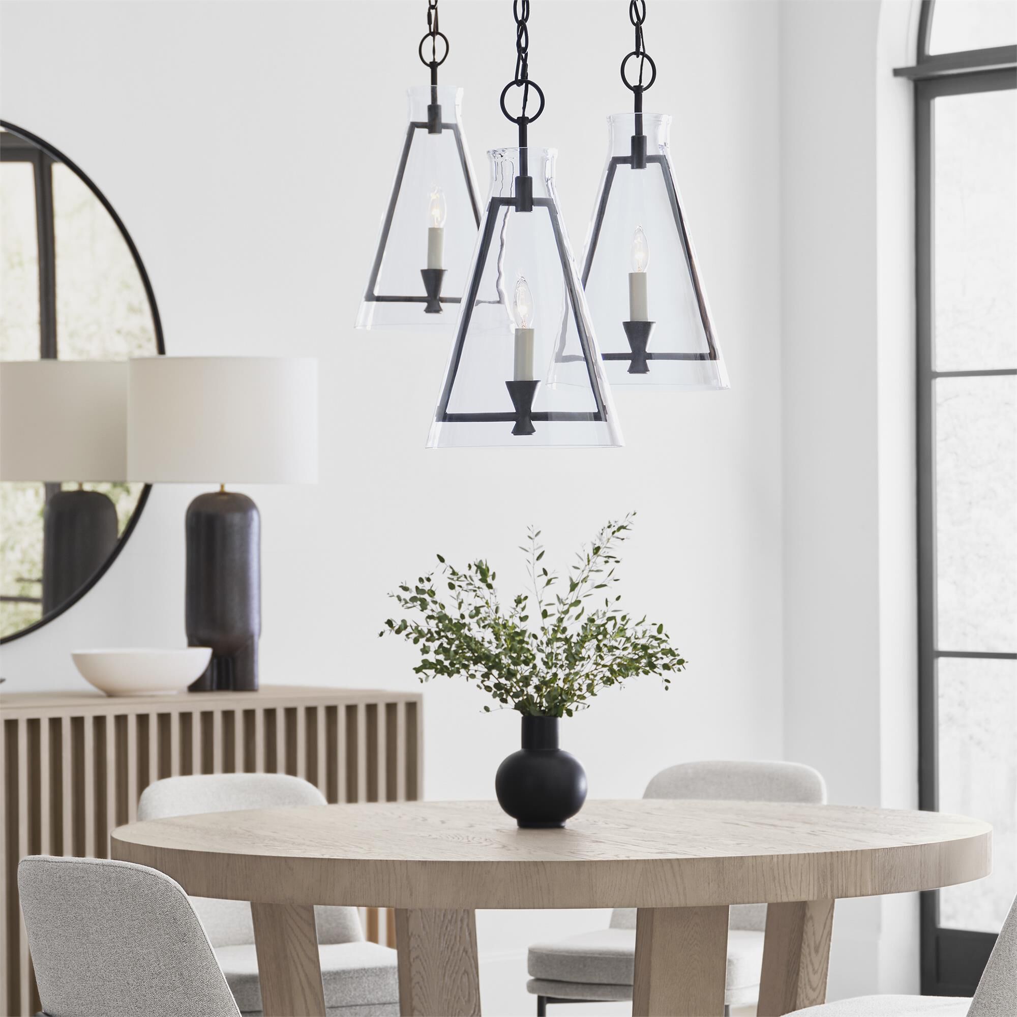Chapman & Myers Keystone 21 Inch Mini Pendant