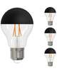 5 Watt LED A19 2700K Filament Half Black Fully Compatible Dimming (4 Pack)