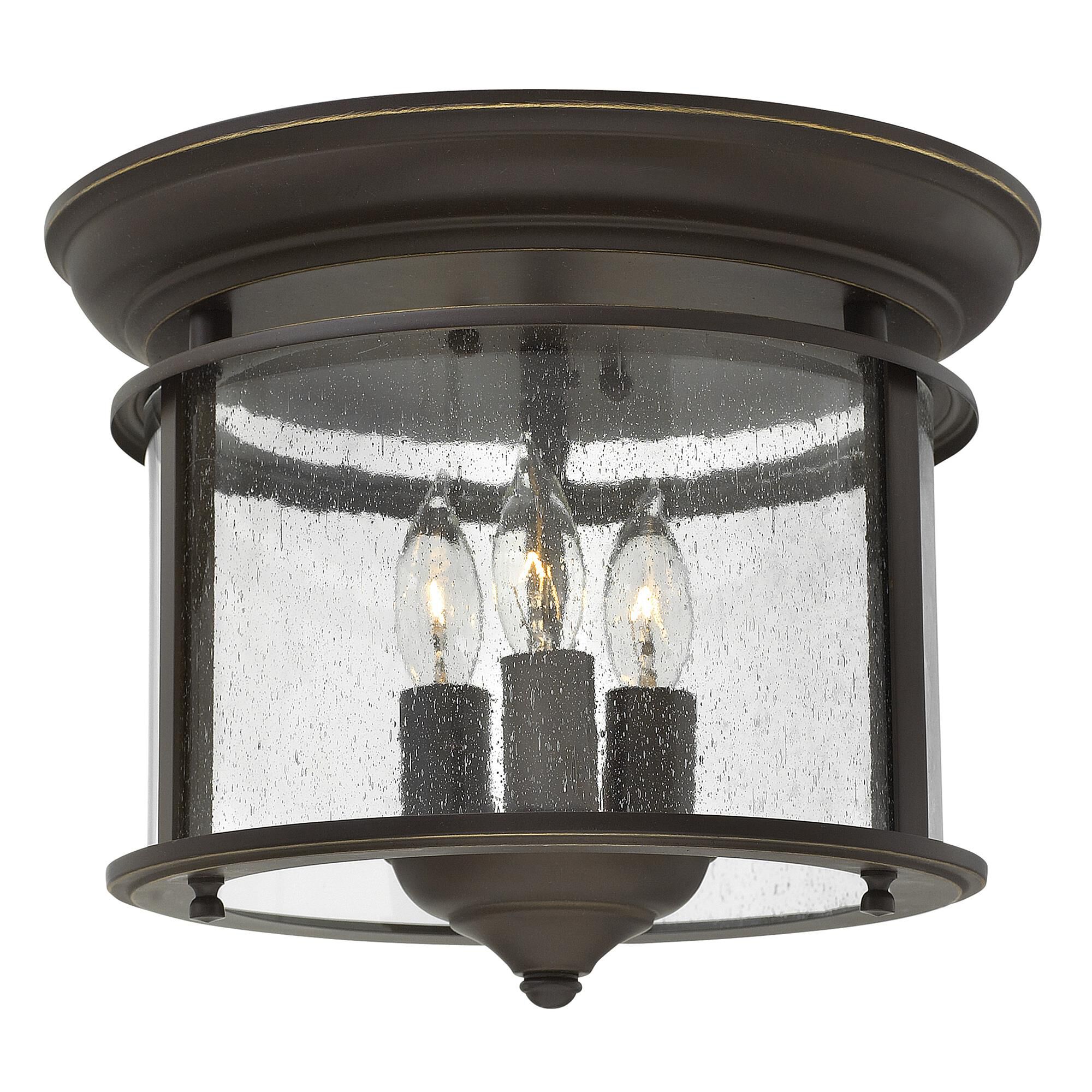 Gentry 12 Inch 3 Light Flush Mount