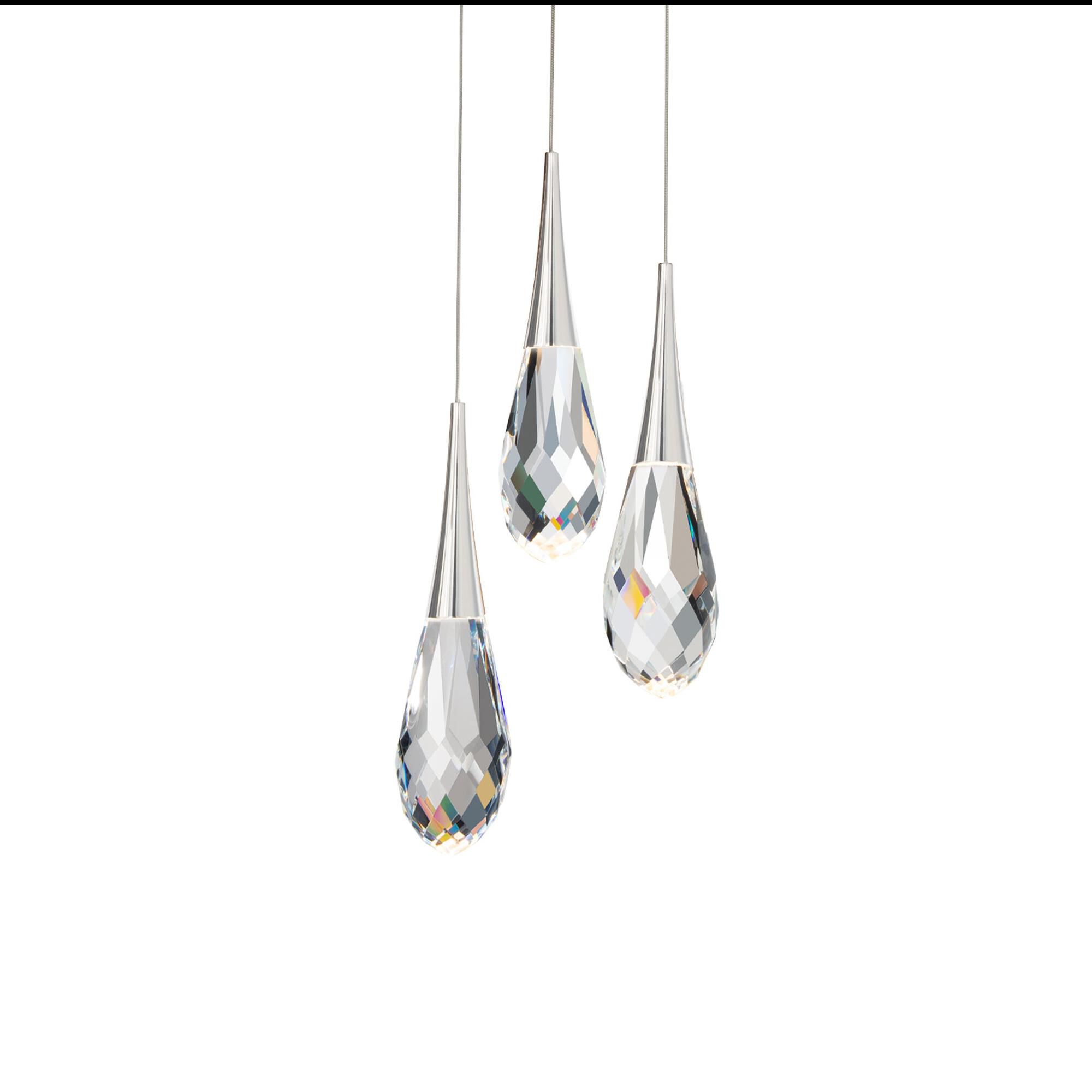 Hibiscus 12 Inch 3 Light Multi Light Pendant