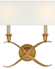 Chapman & Myers Cross Bouillotte Medium 2 Light Wall Sconce