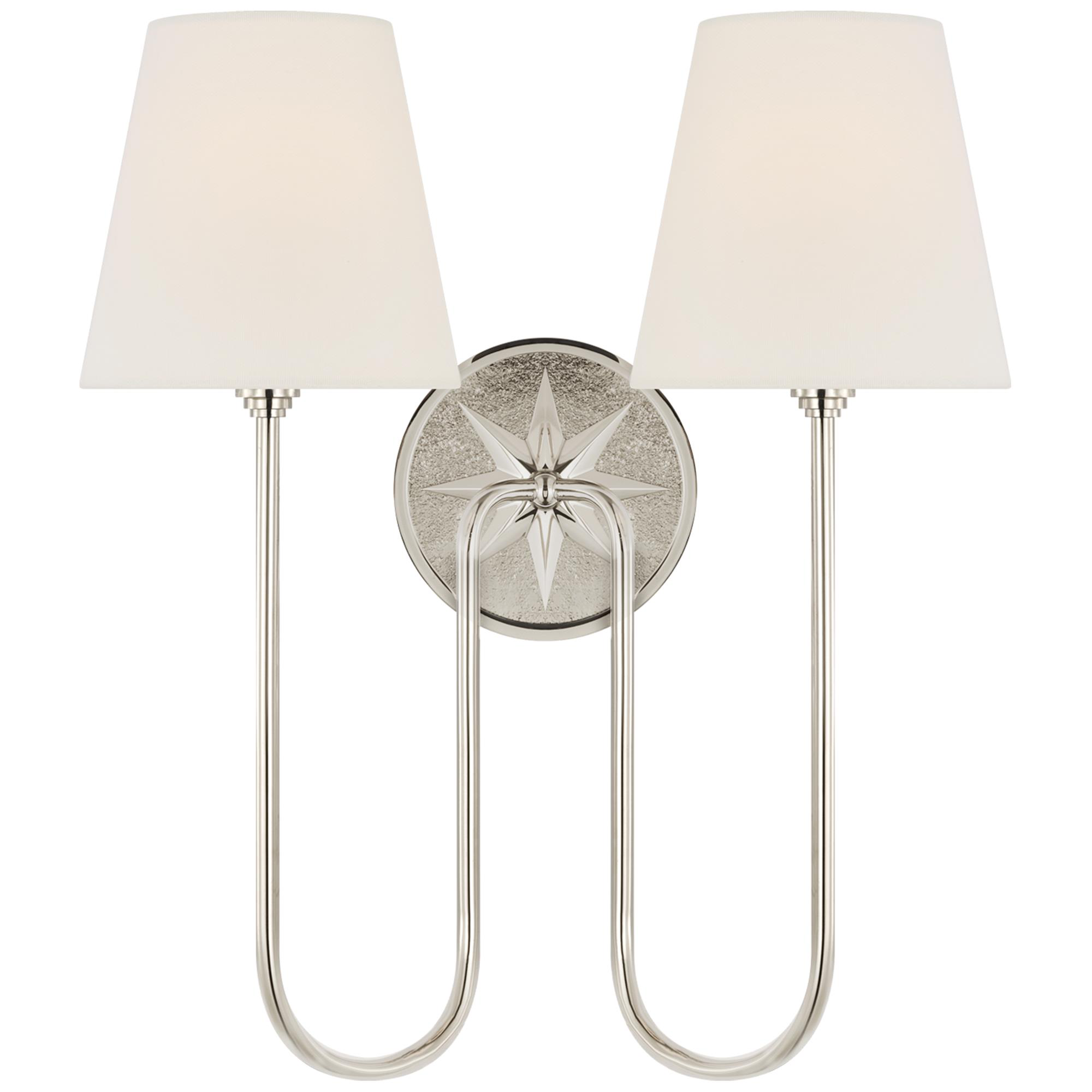Chapman & Myers Polaris 16 Inch 2 Light Wall Sconce