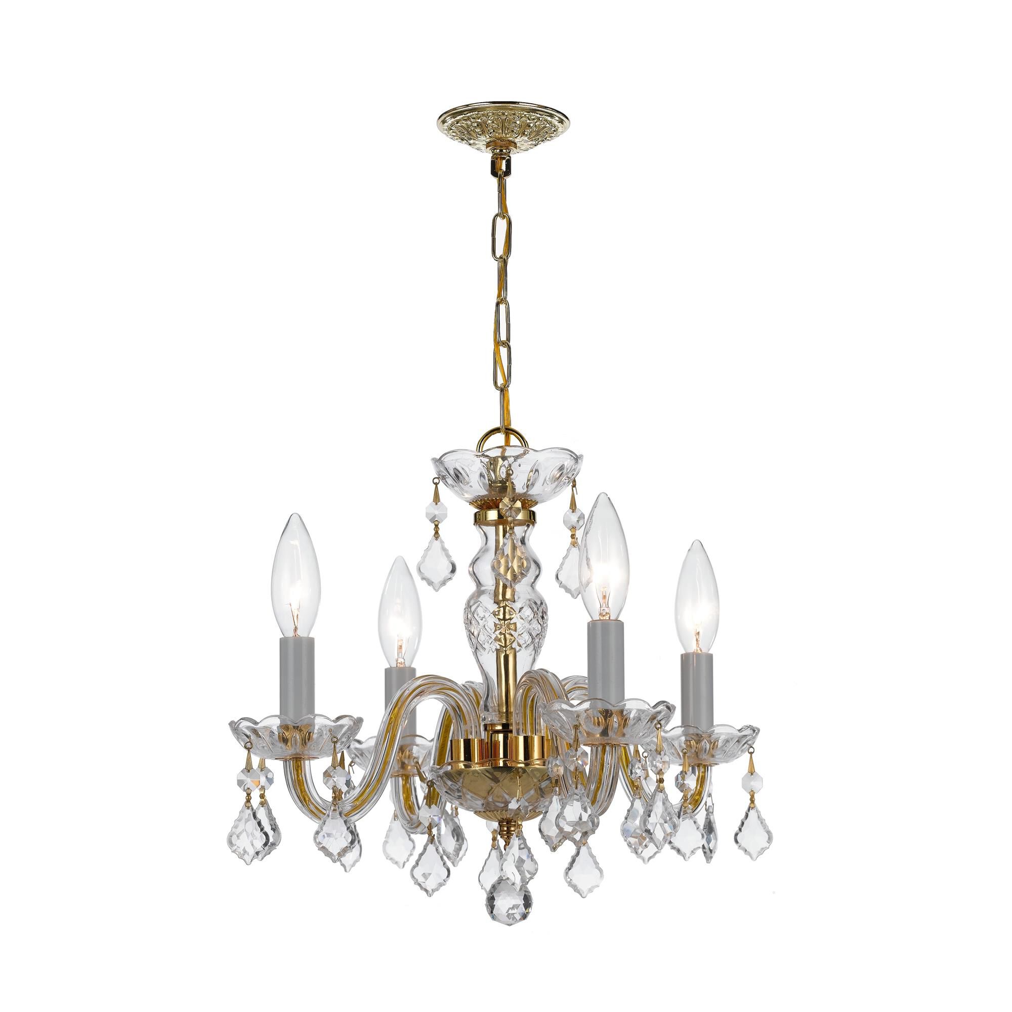 Traditional Crystal 15 Inch Chandelier