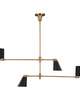 Thomas O'Brien Signoret 48 Inch 4 Light Linear Chandelier