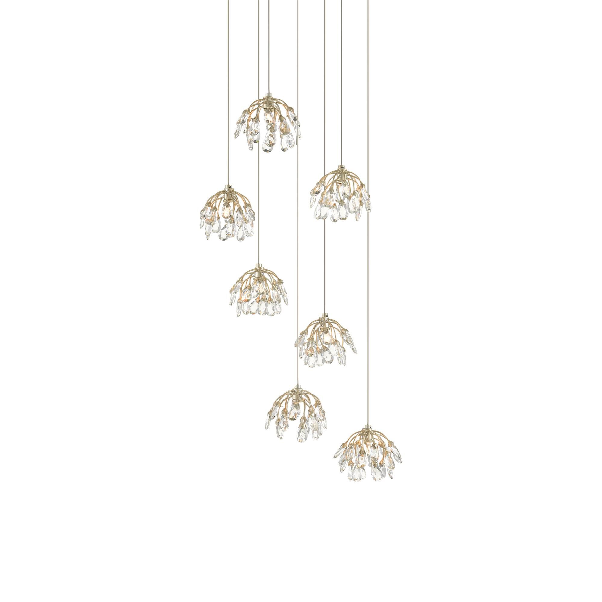 Crystal Bud 7 Light Multi Light Pendant