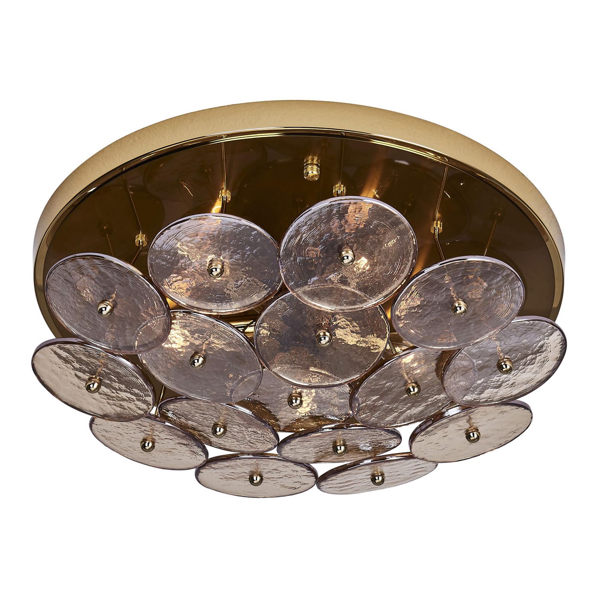 Hortensia 18 Inch 5 Light Semi Flush Mount