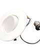 9 Watt LED 4 Inch Downlight Adjustable Retrofit With Gimbal 3000K White Round Dimmable JA8 120 Volt
