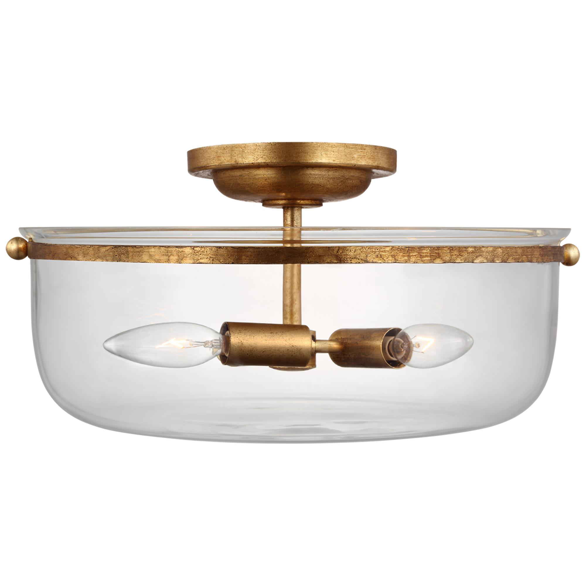 Chapman & Myers Lorford 16 Inch 3 Light Flush Mount