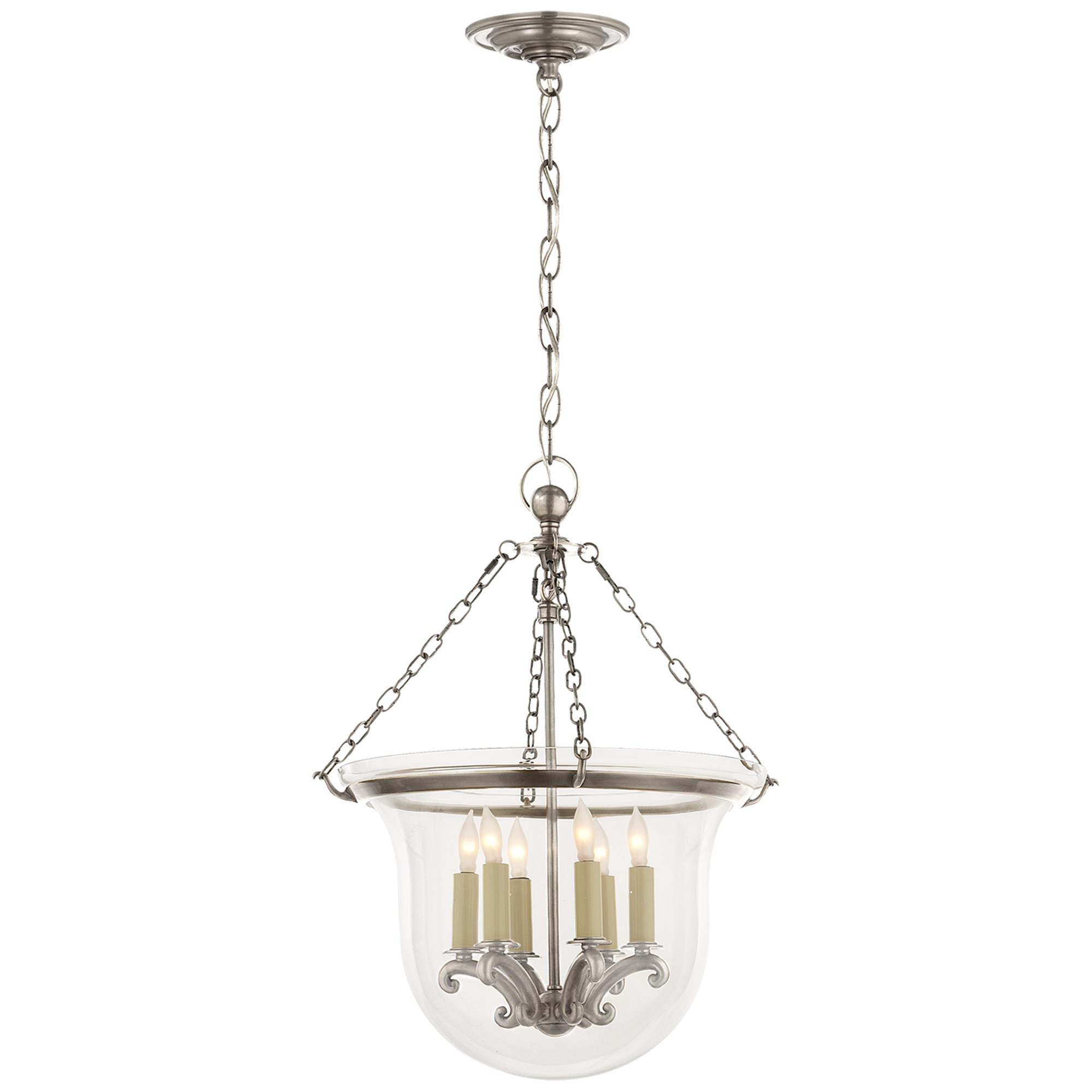 Chapman & Myers Country Bell Jar Small Lantern Pendant