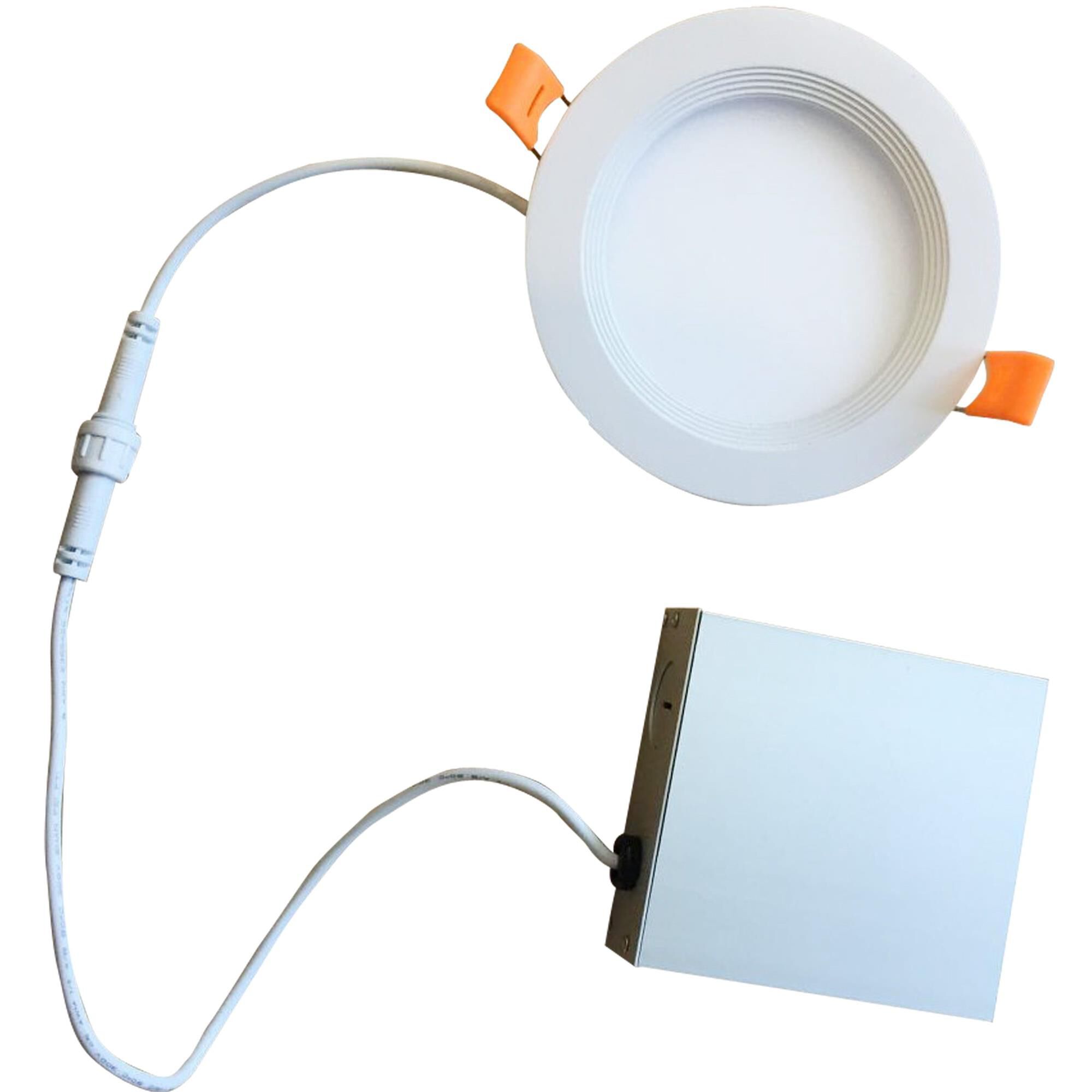 7 Watt LED 3 Inch Recessed Downlight With Metal Jbox & Baffle White Round Dimmable 90CRI 4000K 120 Volt