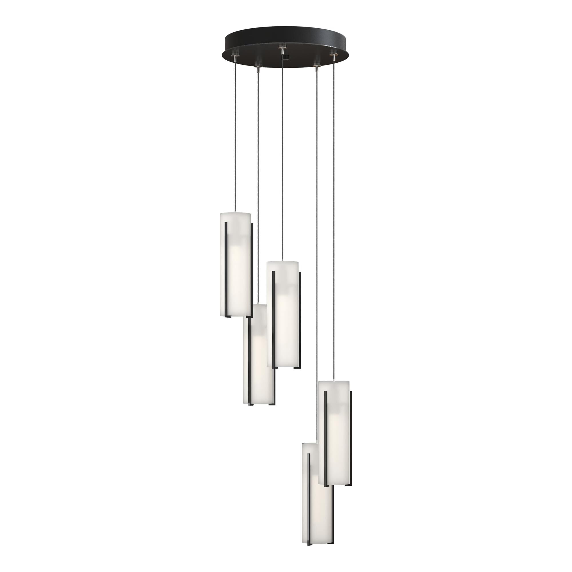 Exos Glass 14 Inch 5 Light Multi Light Pendant