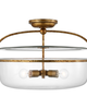 Chapman & Myers Lorford 28 Inch 3 Light Flush Mount