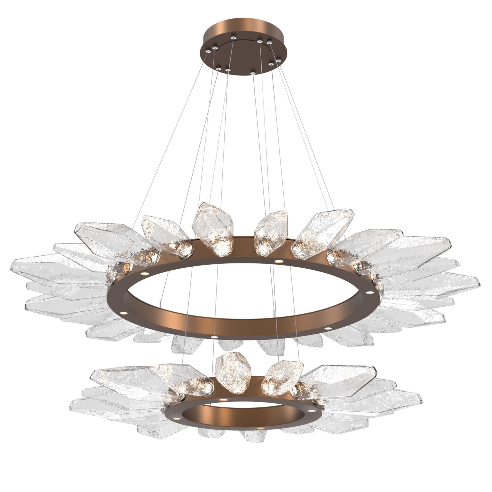 Rock Crystal 42 Inch 50 Light Chandelier