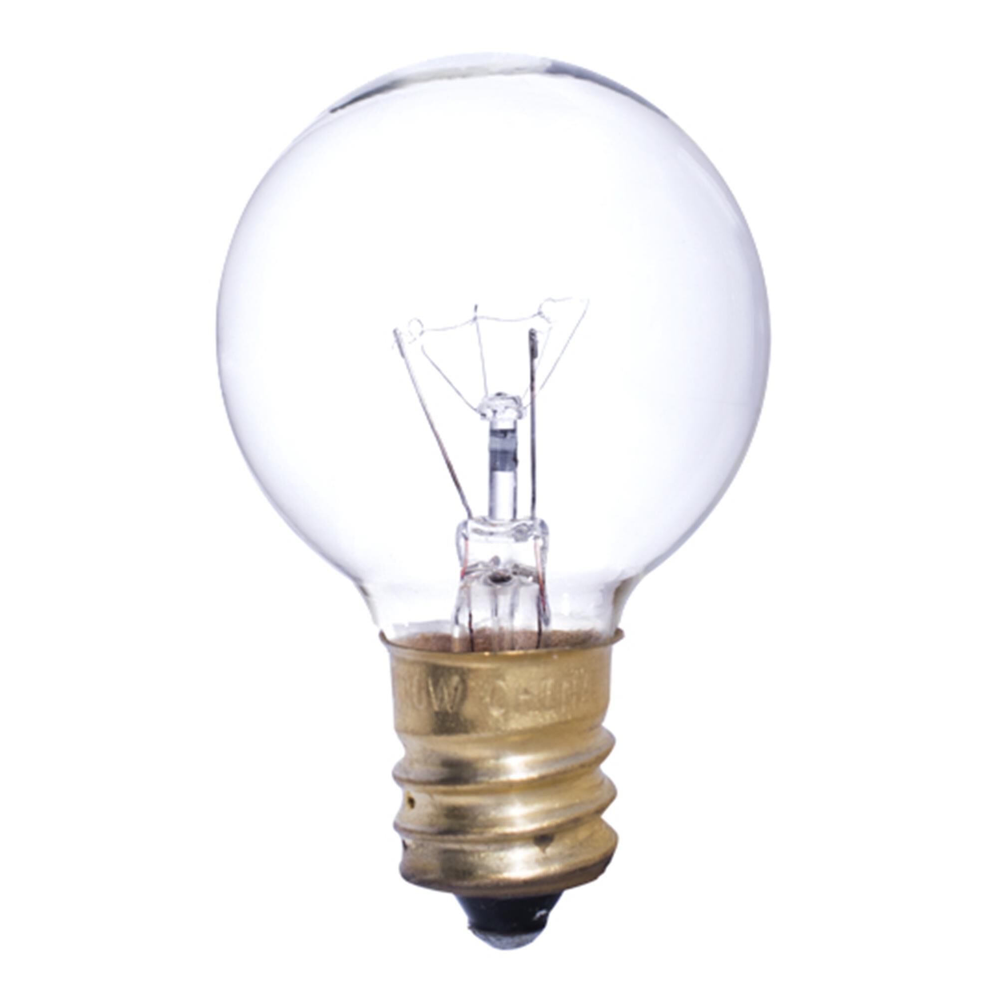 10 Watt G12 Globe Clear E12 130 Volt