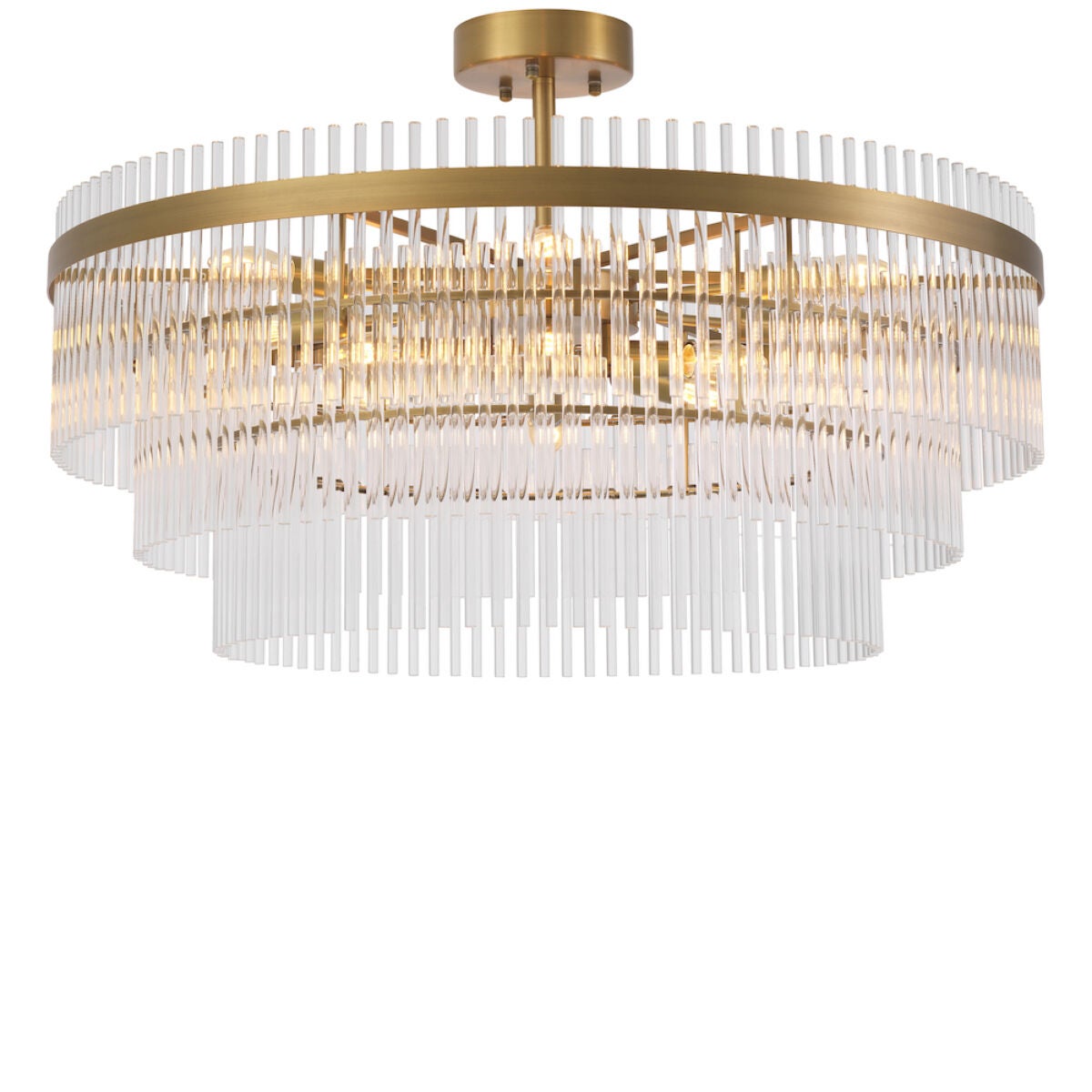 East 32 Inch 12 Light Semi Flush Mount