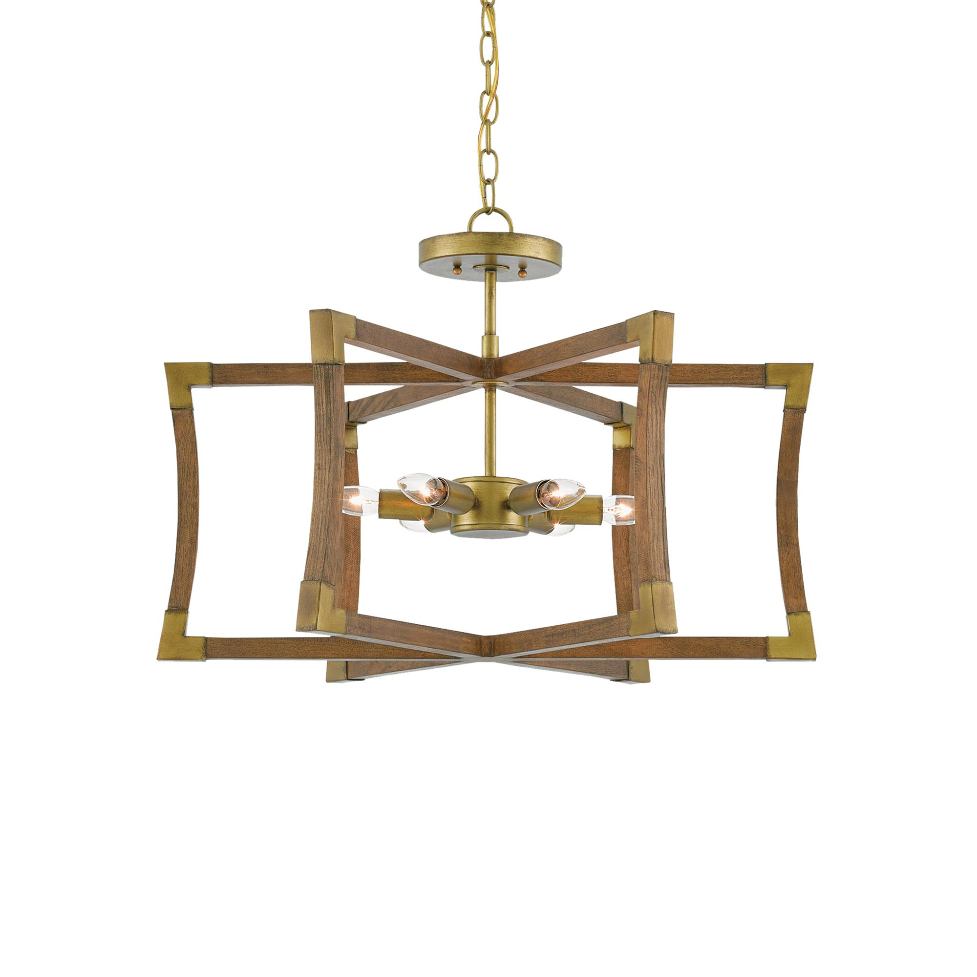 Bastian 27 Inch 6 Light Semi Flush Mount