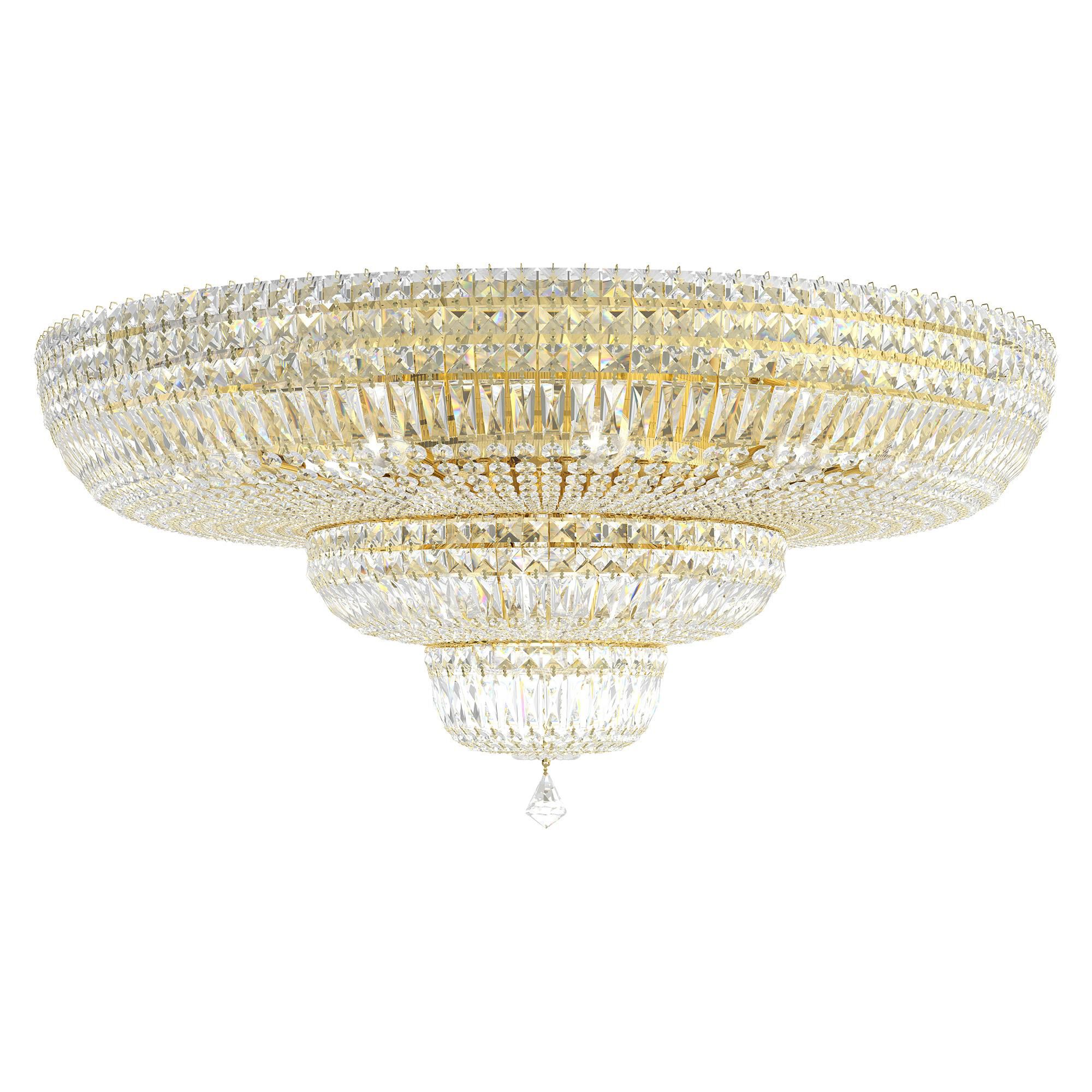Petit Crystal Deluxe 36 Inch 27 Light Flush Mount