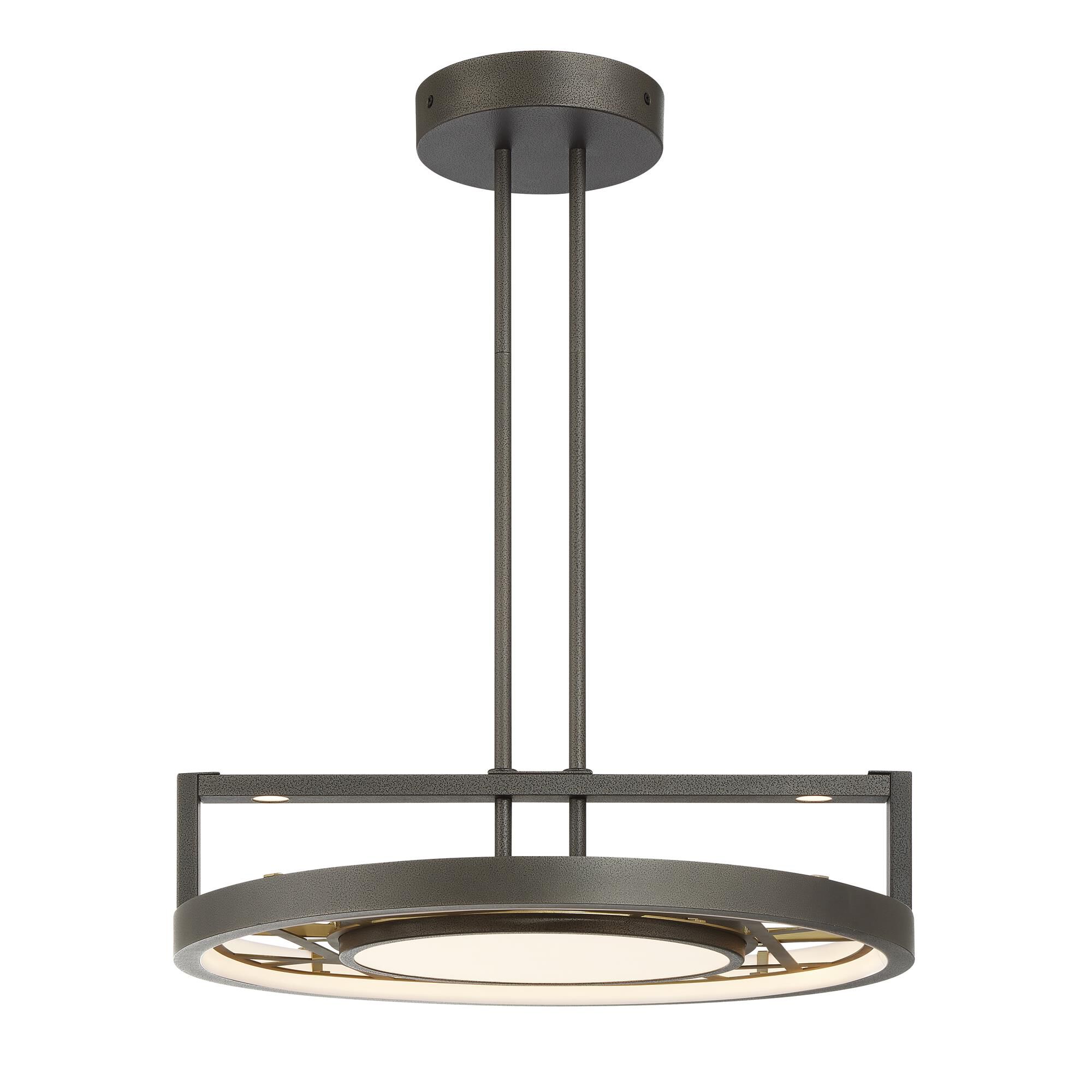 Tribeca 38 Inch 8 Light Semi Flush Mount