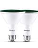 15 Watt LED PAR38 Green Flood Wet Dimmable (2 Pack)