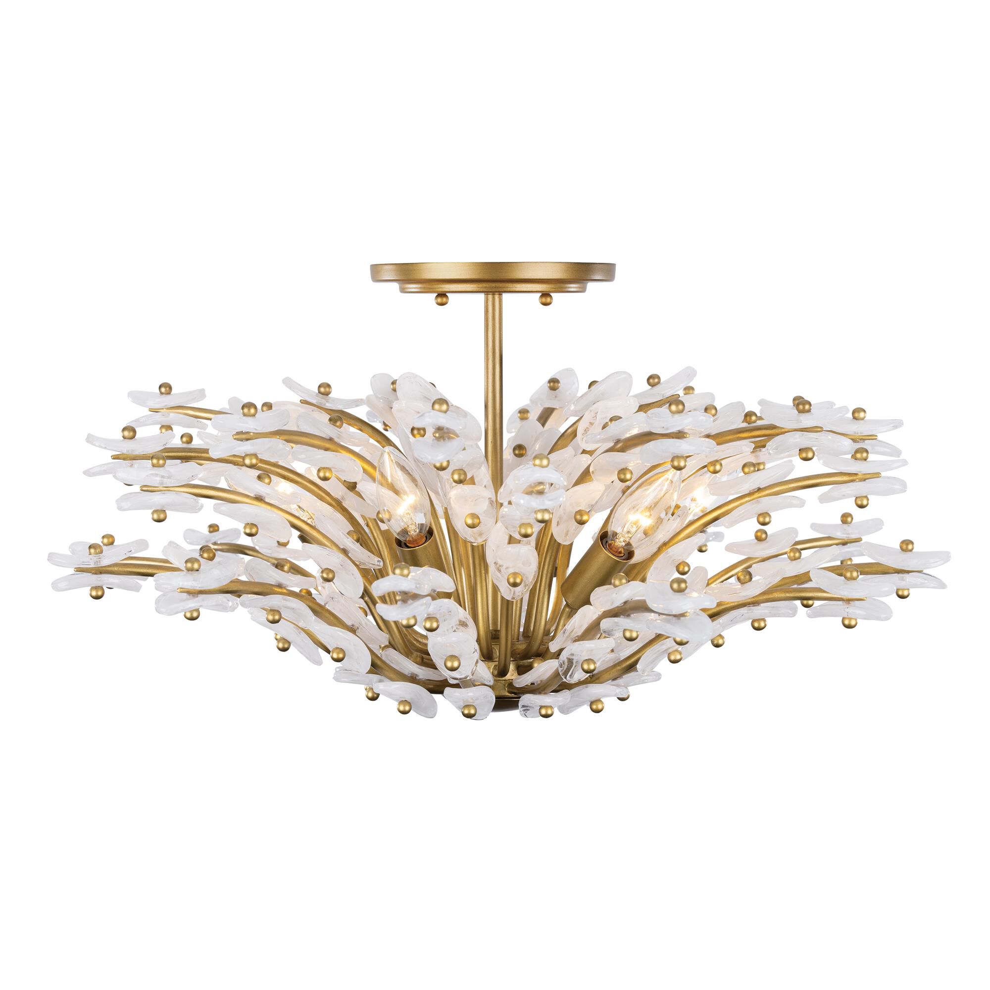 Sorra 24 Inch 6 Light Semi Flush Mount