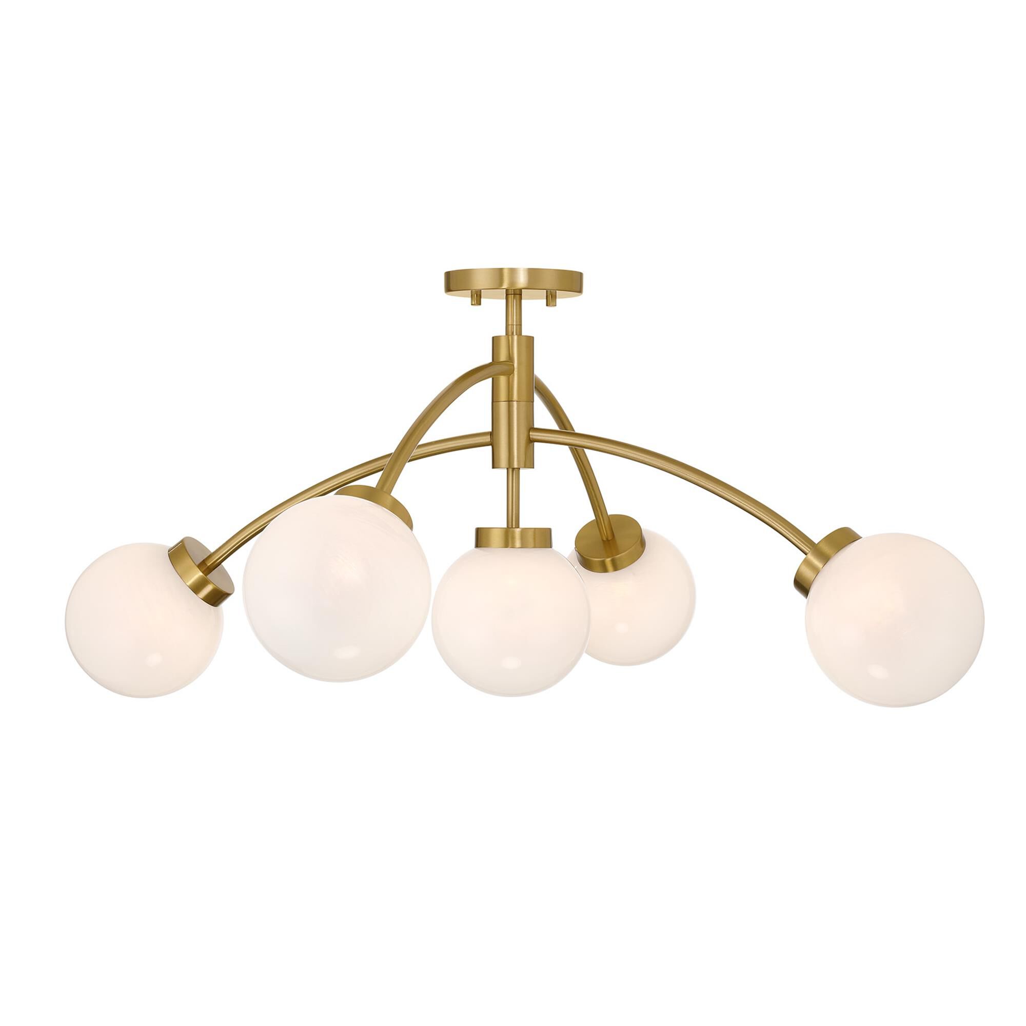 Redfield 36 Inch 5 Light Semi Flush Mount