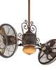 Traditional Gyro 42 Inch Multi Head Ceiling Fan with Light Kit