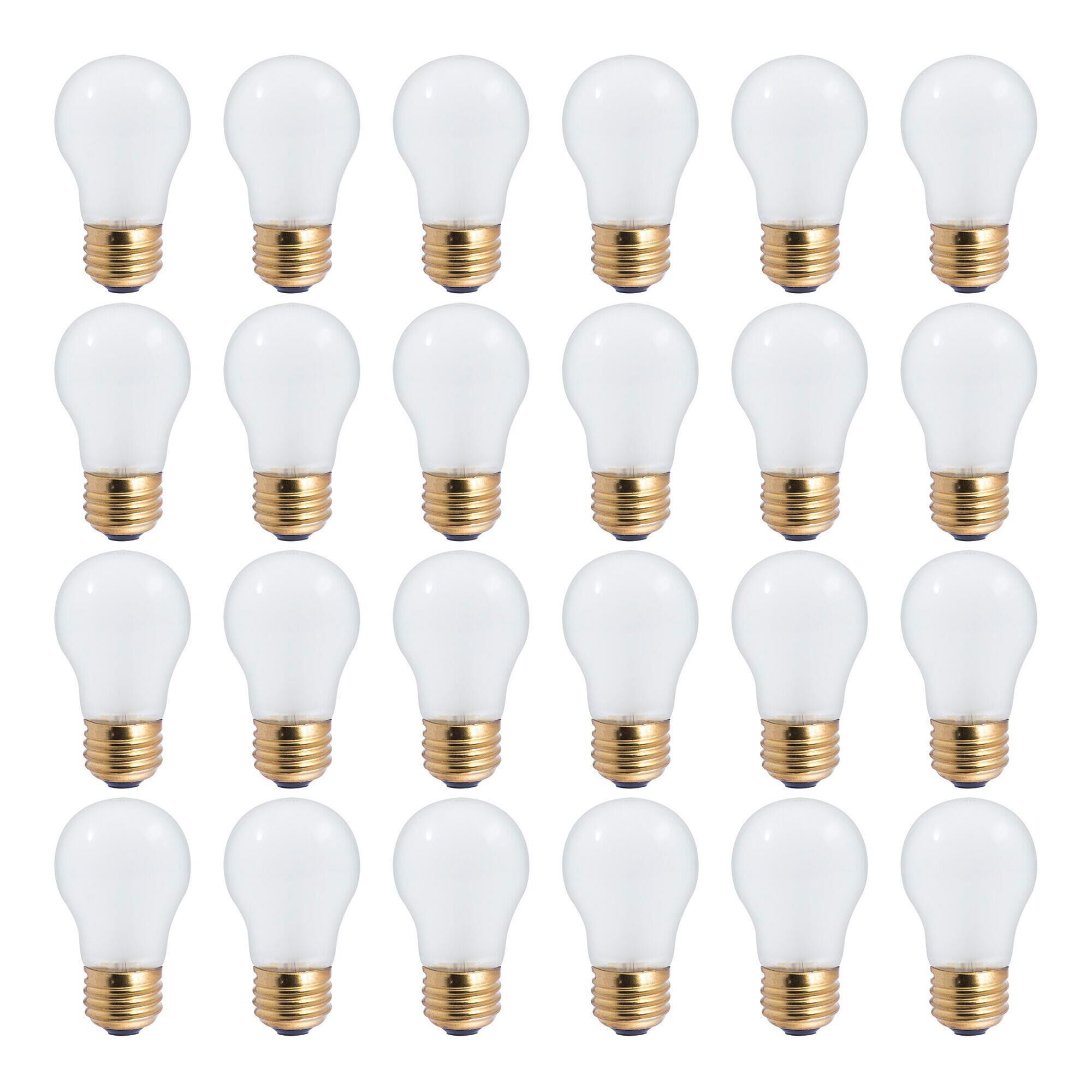 25 Watt A19 Frost E26 12 Volt (24 Pack)