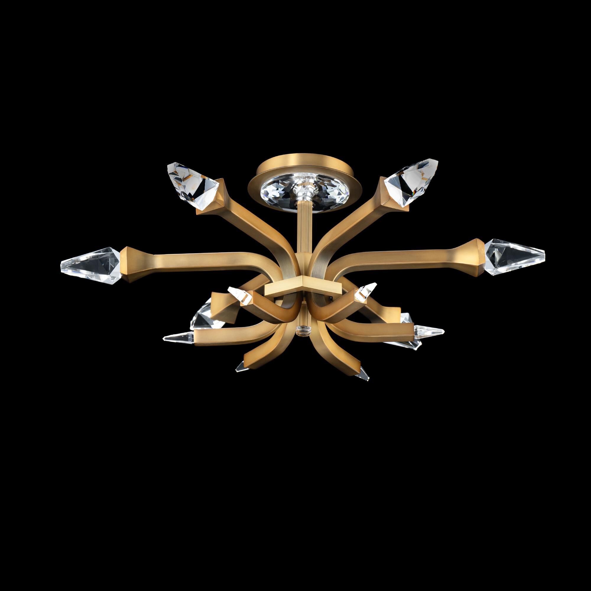 Plumeria 24 Inch 6 Light Semi Flush Mount