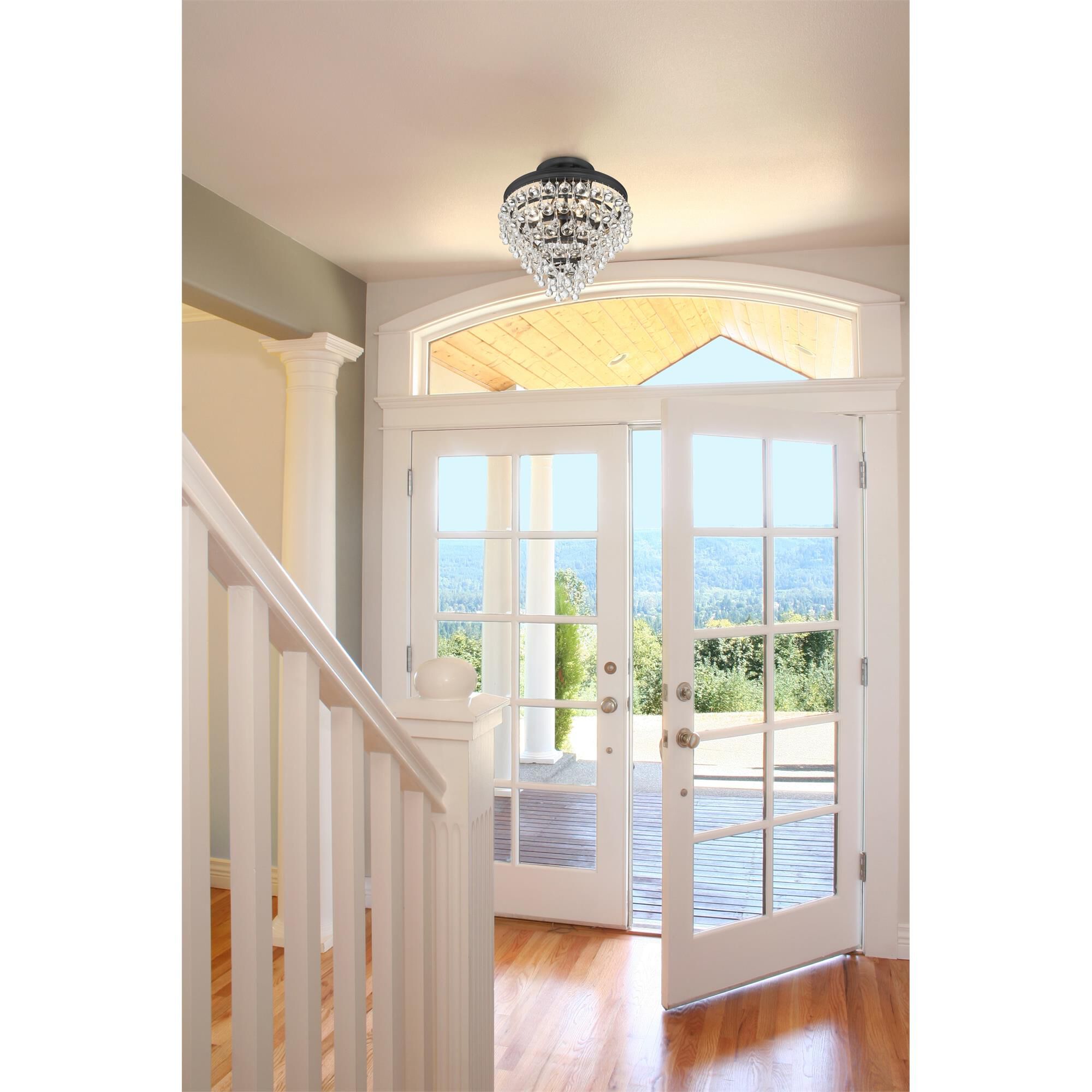 Calypso 13 Inch 3 Light Semi Flush Mount