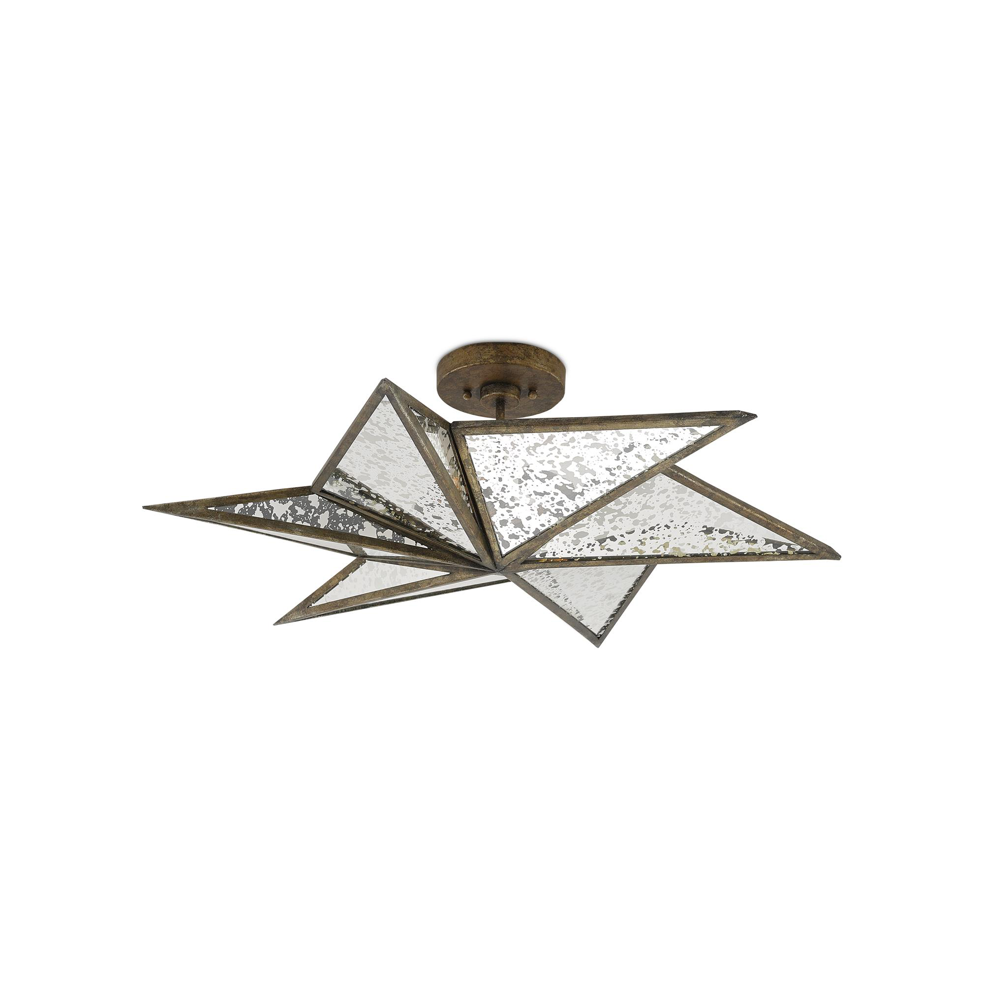 Stargazer 30 Inch 3 Light Semi Flush Mount