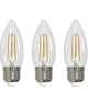 5.5 Watt LED B11 3000K Filament E26 Fully Compatible Dimming (3 Pack)
