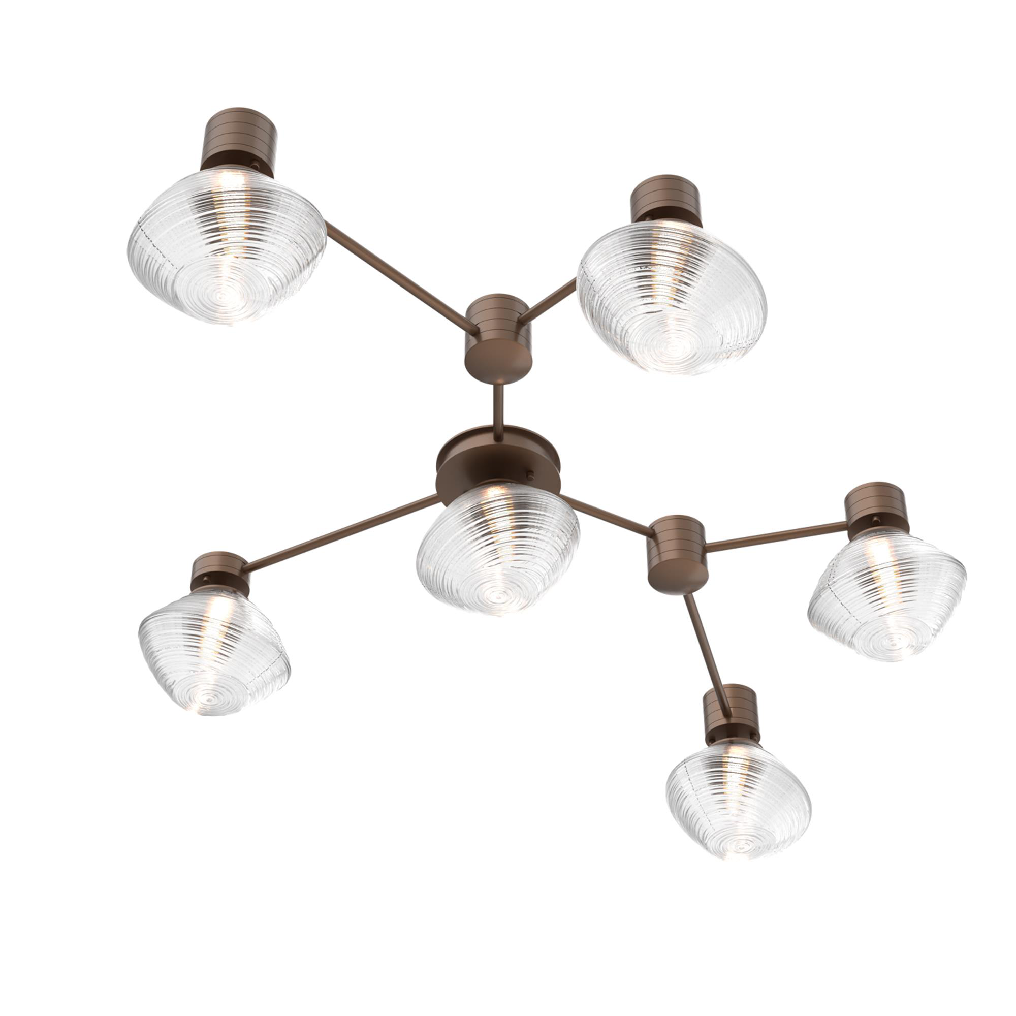 Levi Wilson Mesa 38 Inch 6 Light Semi Flush Mount