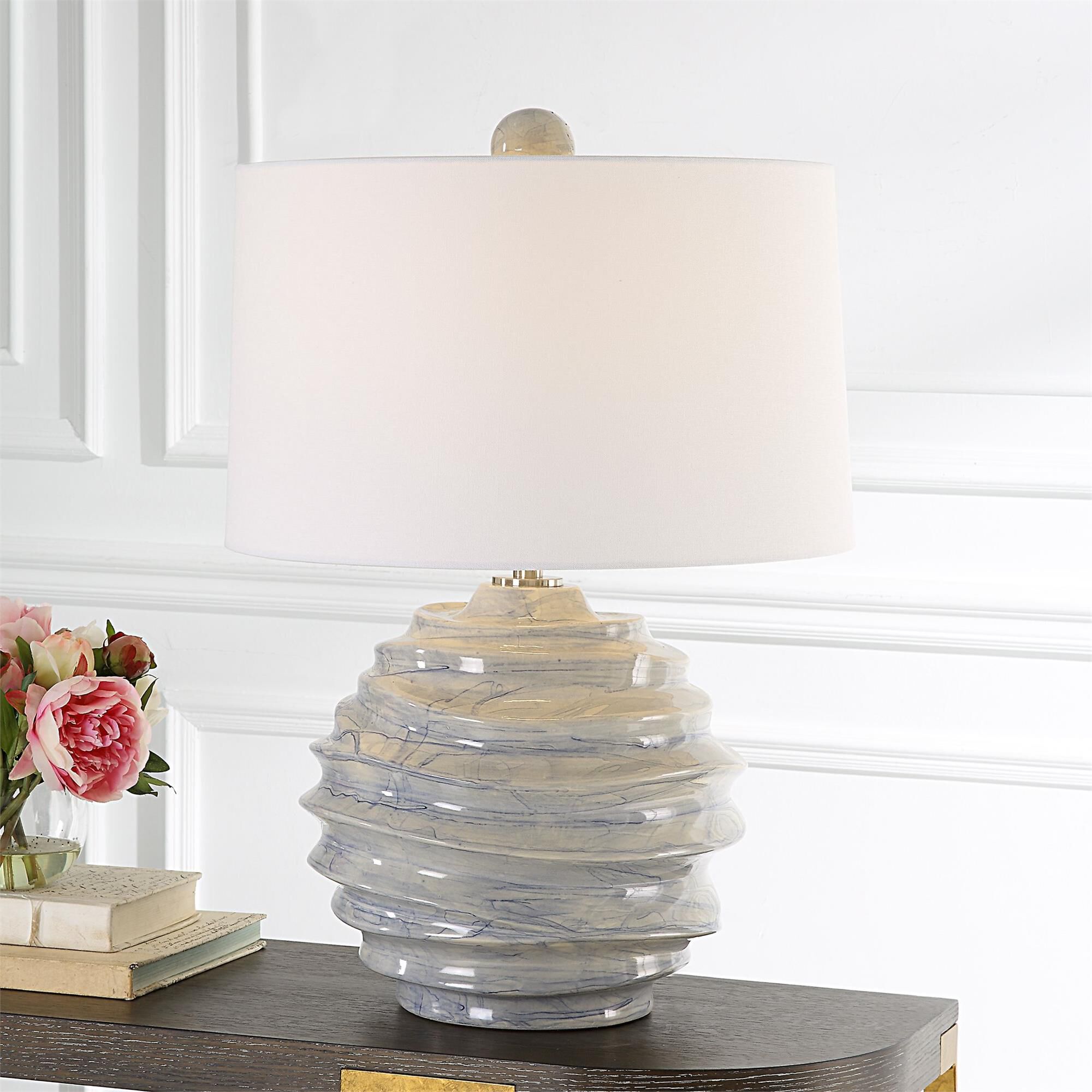 Waves 26 Inch Table Lamp