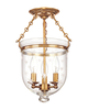 Hampton 10 Inch 3 Light Semi Flush Mount
