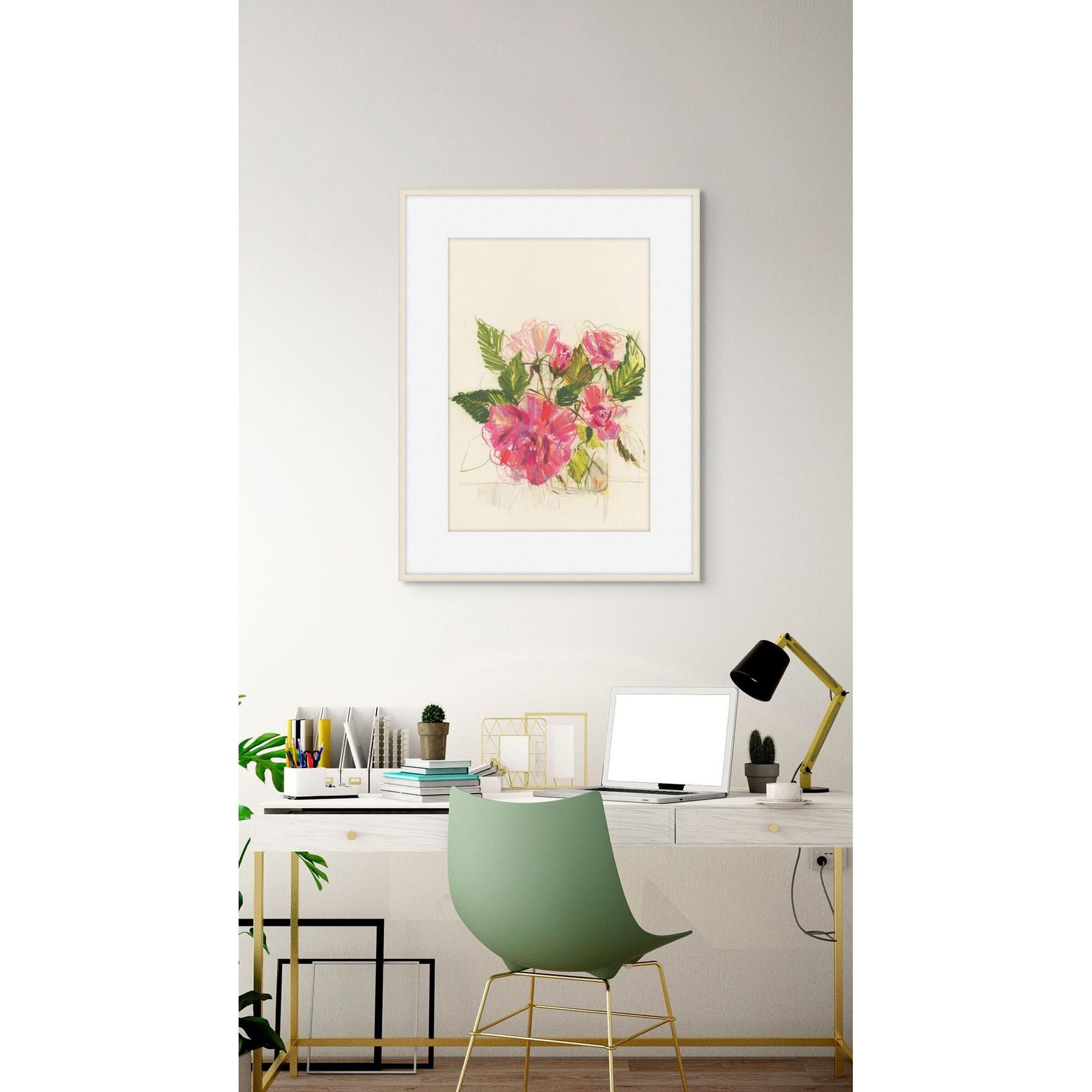 Vase of Roses Print
