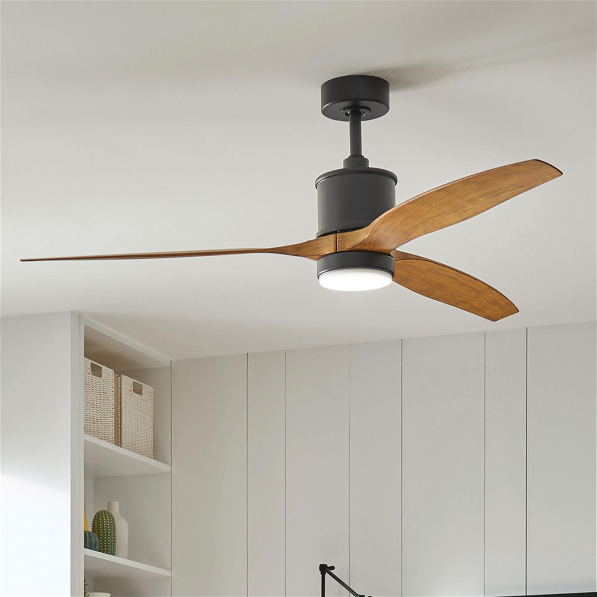 Hover 52 Inch Flush Mount Fan with Light Kit