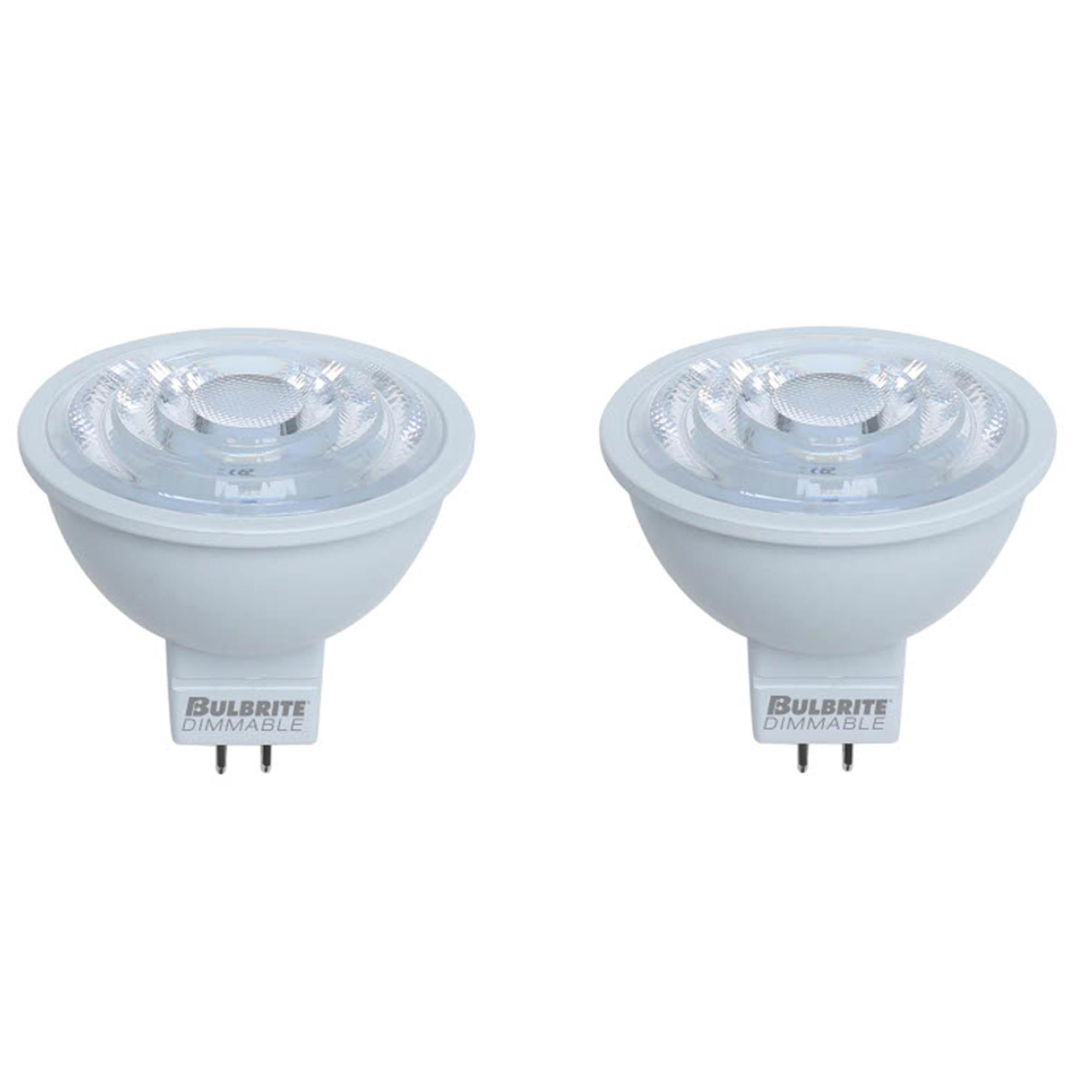 6 Watt LED MR16 2700K Flood Dimmable 90CRI 12 Volt (2 Pack)