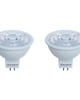 6 Watt LED MR16 2700K Flood Dimmable 90CRI 12 Volt (2 Pack)